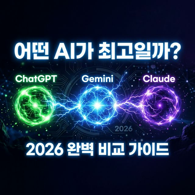 ChatGPT vs Gemini vs Claude 2026 AI 비교